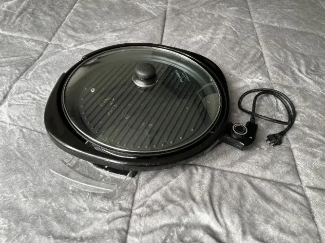 Grill Cook & Grill Mondial 40cm circular - Pouco uso - Termostato novo - Bandeja gordura