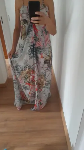 Vestido longo floral