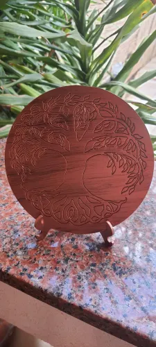 Quadro árvore da vida dourado 