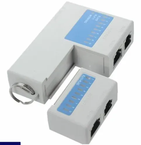 Testador Teste Crimpagem Cabo Rede Lan Telefonia Rj45 Rj11   Arduino Automação COD-AP48 