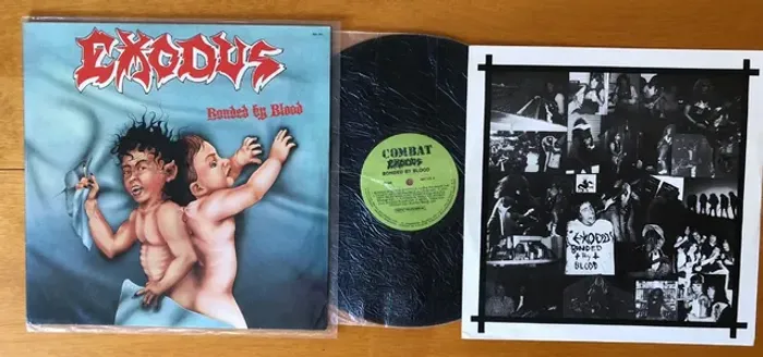 LP Vinil - Exodus - Bonded By Blood - de época - 1986