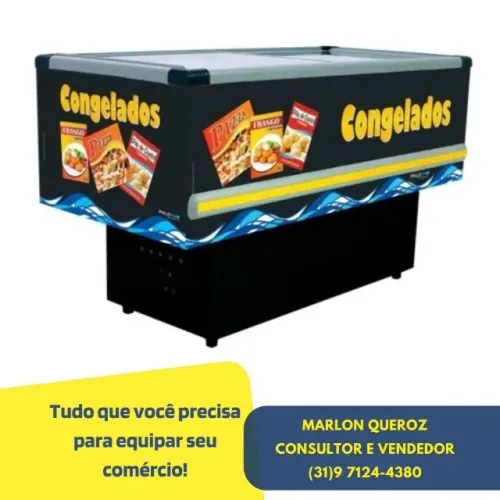 Ilha de Congelados Polo Frio 2,0M Adesivada