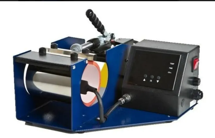 Prensa sublimadora automática Mundi Canecas Premium azul e preta 127V