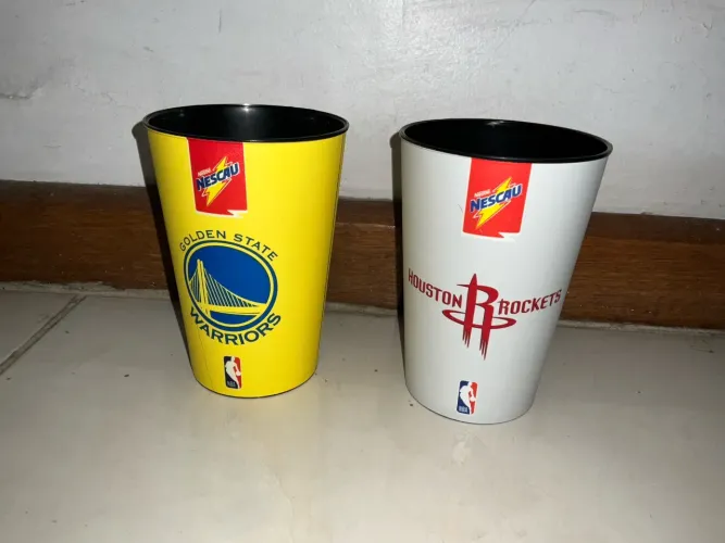 Copos Nescau NBA Golden State Warriors e Houston Rockets