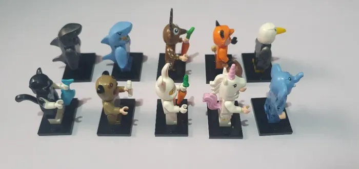 Coleção minifigures Fantasias de Animais