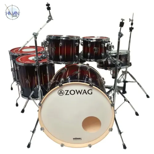 BATERIA ZOWAG Z5 BLACK LIST RED MEDIUM ROCK, Surdos 16" e 18" - Nova / Envio