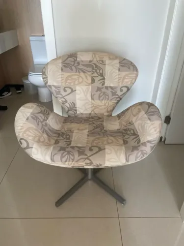 Poltrona cadeira giratória swan tulipa Decorativa com Design Exclusivo