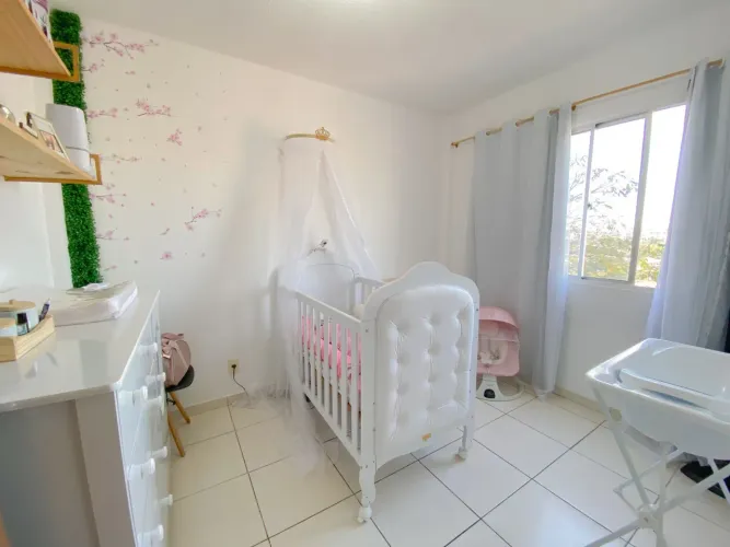 Berço Mini Cama 3 em 1 com Capitonê 100% MDF Maya Espresso Móveis Branco Brilho
