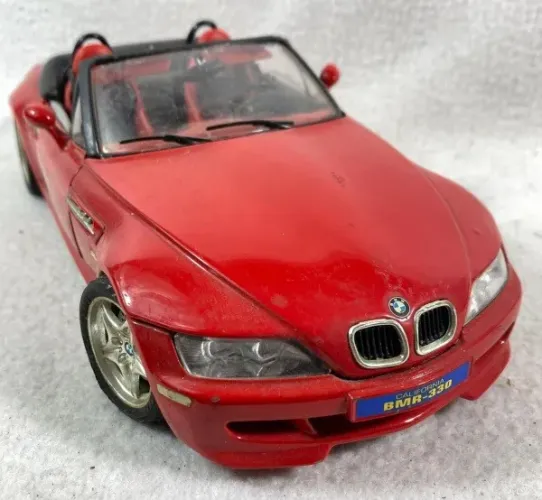Miniatura Bmw M Roadster 1996 Bburago 1/18 Vermelho