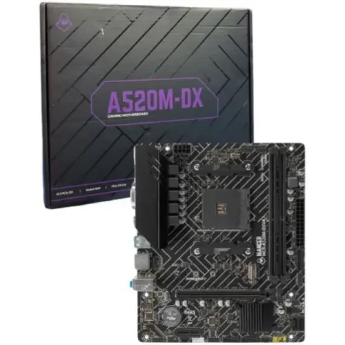 Placa Mae Mancer A520M-DX, DDR4, Socket AM4, Nova, Lacrada
