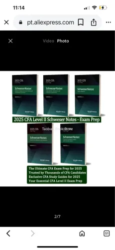 Preparação CFA Nível 2 (2025) - Conjunto Completo SchweserNotes