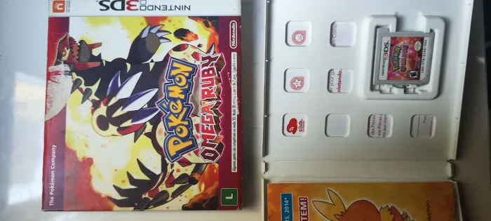 Jogo de Nintendo 3Ds Pokémon Omega Ruby Com Luva