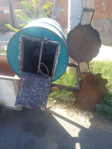 Tubos e cantoneiras várias medidas forno de tambor e churrasqueira de disco de arrado tudo