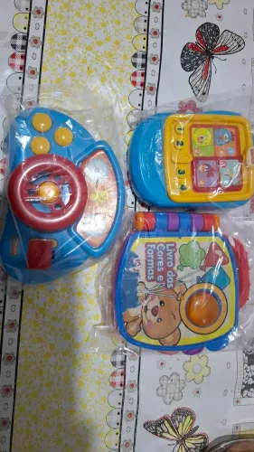 Lote brinquedos sonoros musicais Fisher price