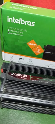 Inversor Tensão Placa Solar Intelbras 650w 12v Para 220v