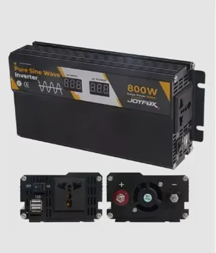 Inversor Energia Onda Senoidal Pura 800w Pico 1600w 12v Para 110v 60hz Usb Converso Joyfox