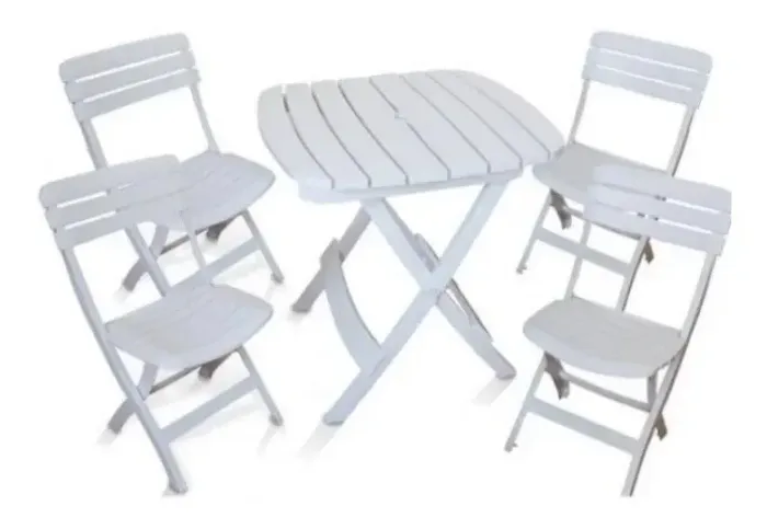 Conjunto Mesa E 4 Cadeiras Ripada Antares Branco Kit 01 Jogo - LEIA O ANUNCIO
