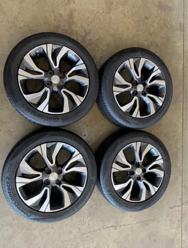 Rodas onix+pneus continental 