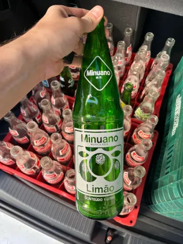 Garrafas antigas refrigerante 1 litro - Teem, coca-cola, fanta, minuano, entre outros