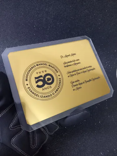 Placa Comemorativa Personalizada