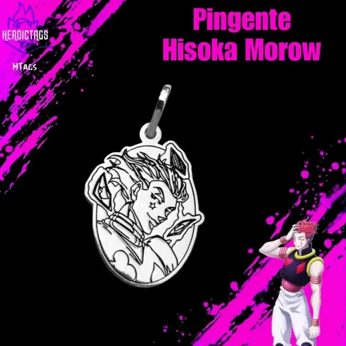 Pingente de Prata - Hisoka Morow (Hunter x Hunter)