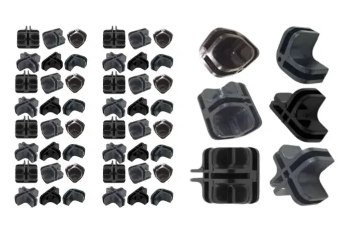 54 X Conectivos Montagem Balcão Loja Vidro Aramado 4mm Kit