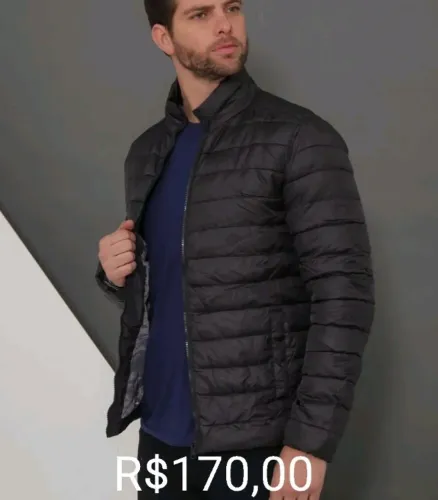 Casaco Masculino Preto 