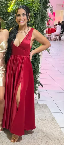 Vestido de festa vermelho