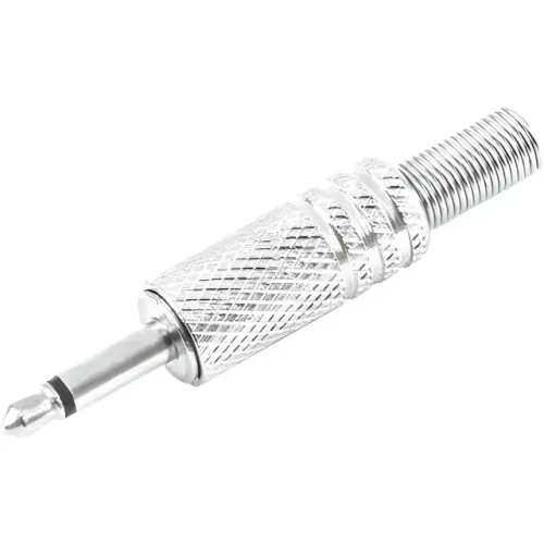 Noobi Informática | Conector P2 Mono Metal com Mola