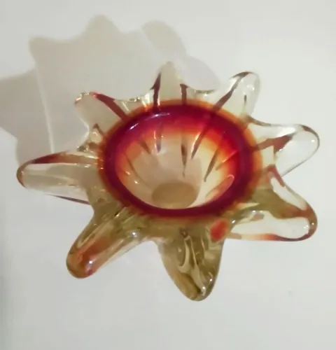 Lindíssima peça decorativa em Cristal Murano