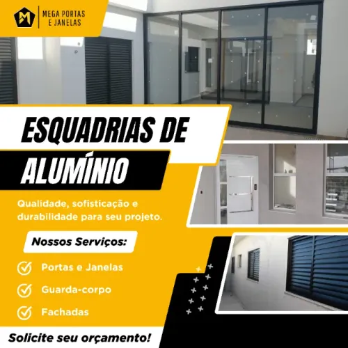 Esquadrias de Alumínio: Portas, Janelas e Fachadas