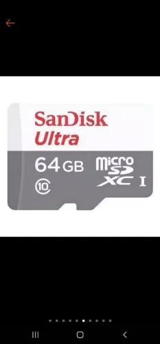Cartão Micro SD Sandisk Ultra 64GB