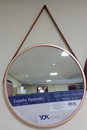Espelho Redondo Decorativo 53cm