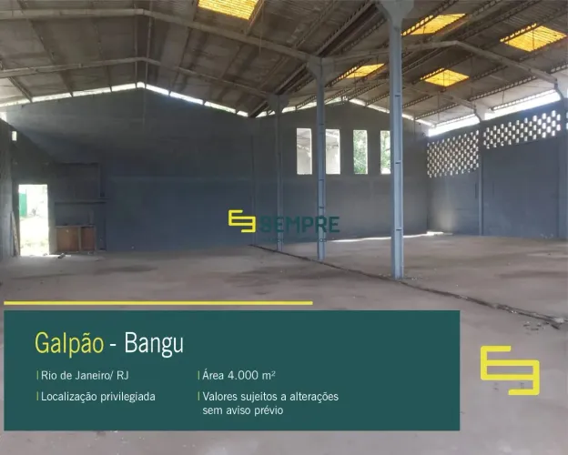 Galpão para alugar no Rio de Janeiro/ RJ no bairro Bangu