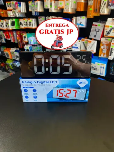 RELÓGIO DIGITAL LED DE MESA LUATEK ZB-4002