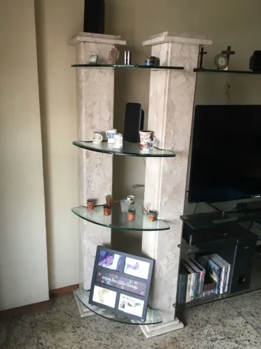 Estante de Granito | Vidro | Elegante | Moderna | Resistente