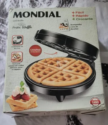Waffleira Mondial Prática e Crocante