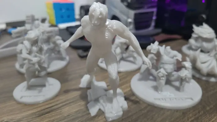 Miniaturas impressas em 3d 