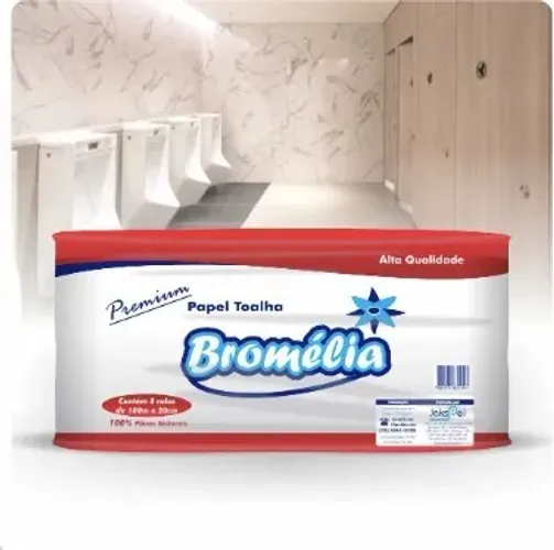 Papel Toalha Bromélia 100% Celulose - 8/100