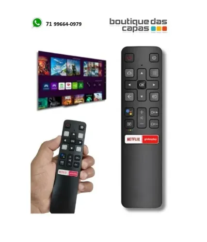 Controle Remoto Compatível TCL SEMP Smart TV universal MARCA: LELONG LE-7410-1