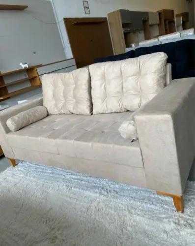 Sofá 3 Lugares Confortável e Elegante MODELO LUXO