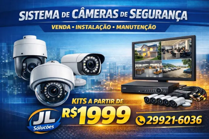 Kit de câmeras a partir de R$1999