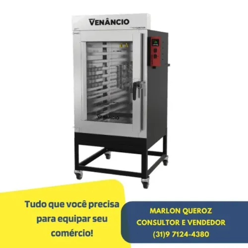 Forno Turbo 10 Esteiras a Gás Venâncio