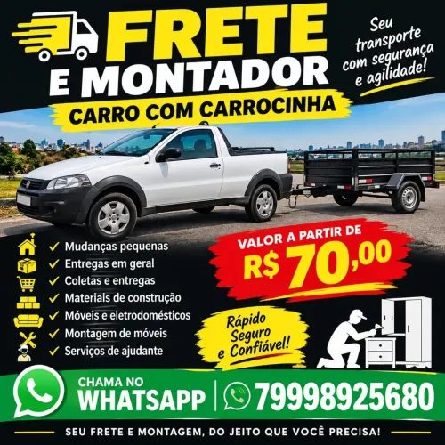Frete e montador 