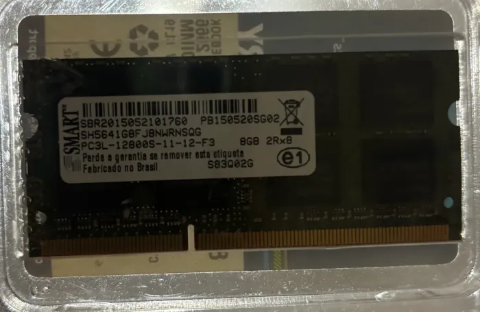 Memória RAM 8GB SMART