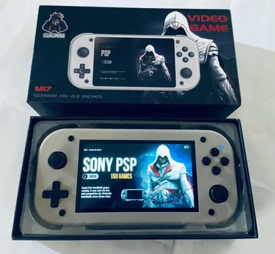 CONSOLE RETRÔ M17 CARTÃO DE 64GB CHEIO DE JOGOS