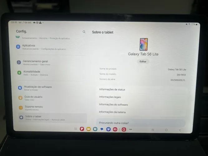 Tablet Samsung s6 lite