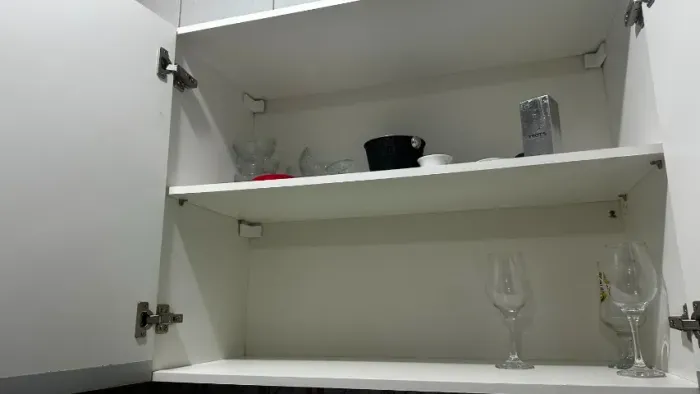 Armário Aéreo de Cozinha Branco 4 Portas - Ótimo Estado