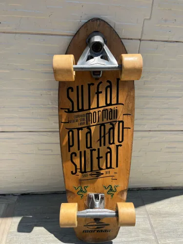 Surfskate Mormaii "Surfar pra não surtar" - Seminovo / Ótimo Estado