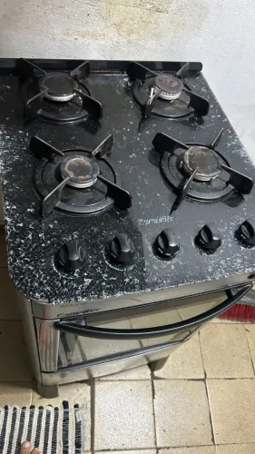 Fogão Esmaltec Jade Glass, Usado com vidro quebrado